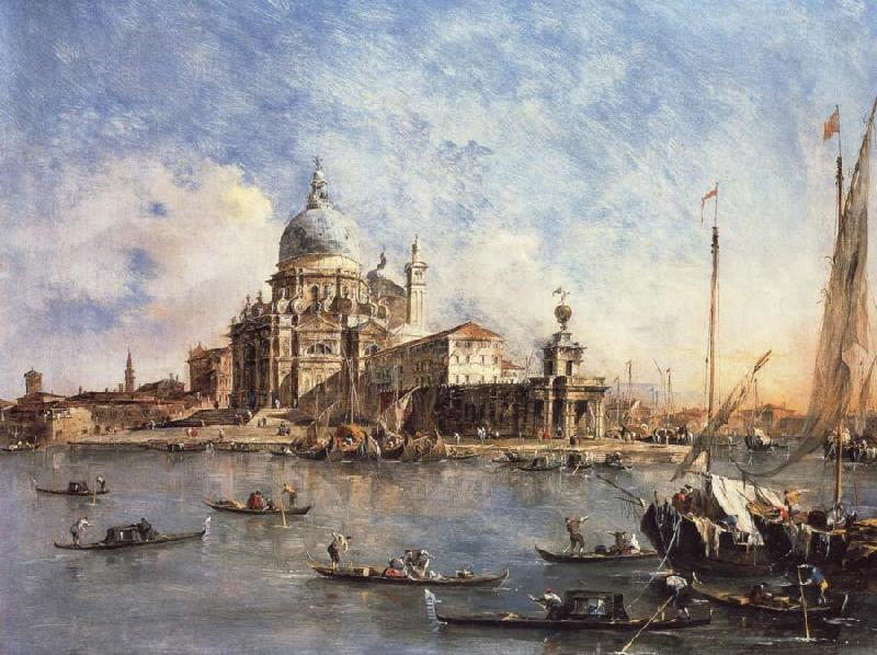 Francesco Guardi Venice The Punta della Dogana with S.Maria della Salute Germany oil painting art